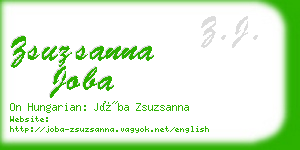 zsuzsanna joba business card